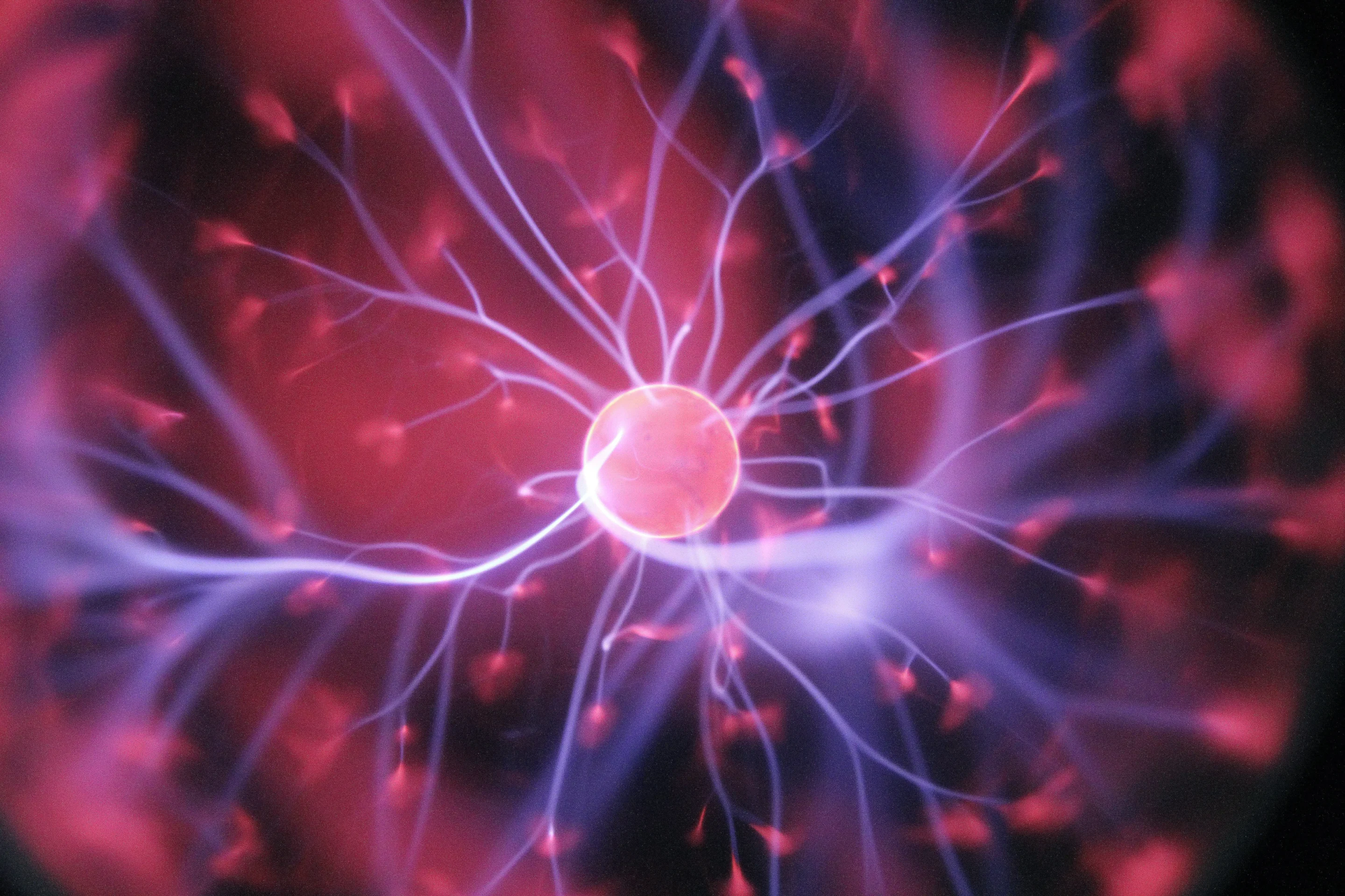 A dynamic image showing an energy ball with electricity radiating in all directions, symbolizing the powerful impact of AI on the food industry.