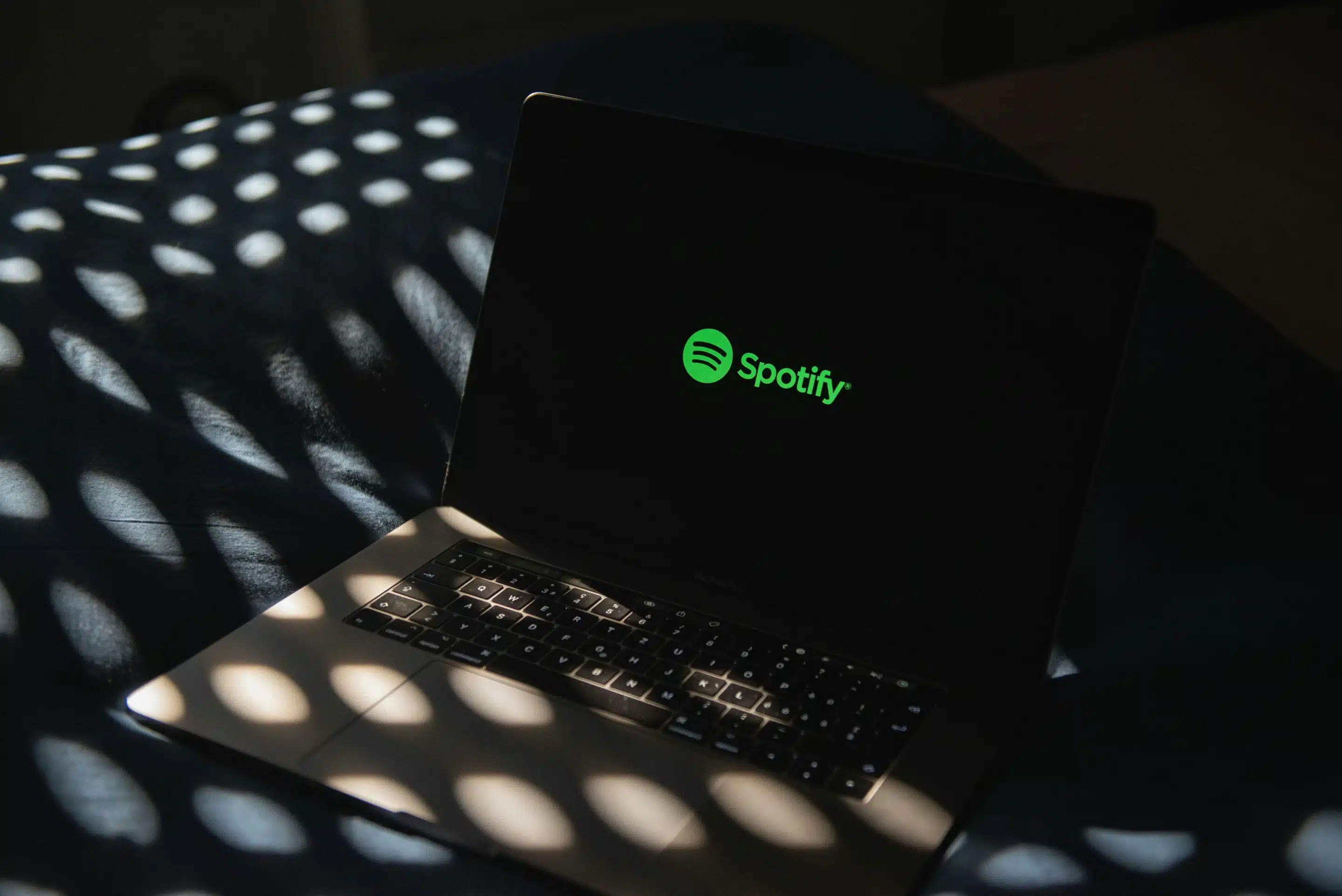 Spotify interface showcasing personalized playlists, powered by self-learning AI technology for enhanced music discovery.
