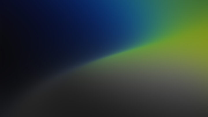 Abstract gradient with black, blue, green, and yellow colours blending smoothly from dark to light.